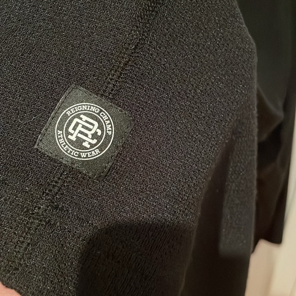 Reigning Champ Black Long Sleeve Athletic Shirt Mens Sz M - Picture 3 of 5